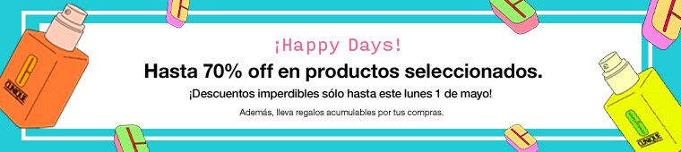 ¡Happy Days! hasta 70% off en productos seleccionados