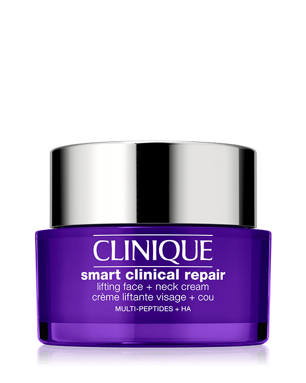 Smart Clinical Repair Firmeza + Lifting para Rostro y Cuello, Una poderosa crema para rostro y cuello que reafirma y corrige visiblemente las líneas y arrugas