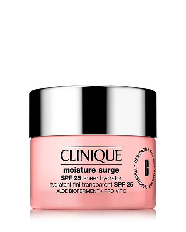 Crema Hidratante Moisture Surge™ SPF 25 Sheer Hydrator, Crema en textura nube con SPF, hidrata y protege de los rayos del sol.